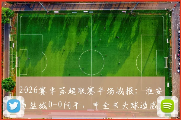 2026赛季苏超联赛半场战报：淮安与盐城0-0闷平，申全书头球造威胁，庞智超错失良机详解